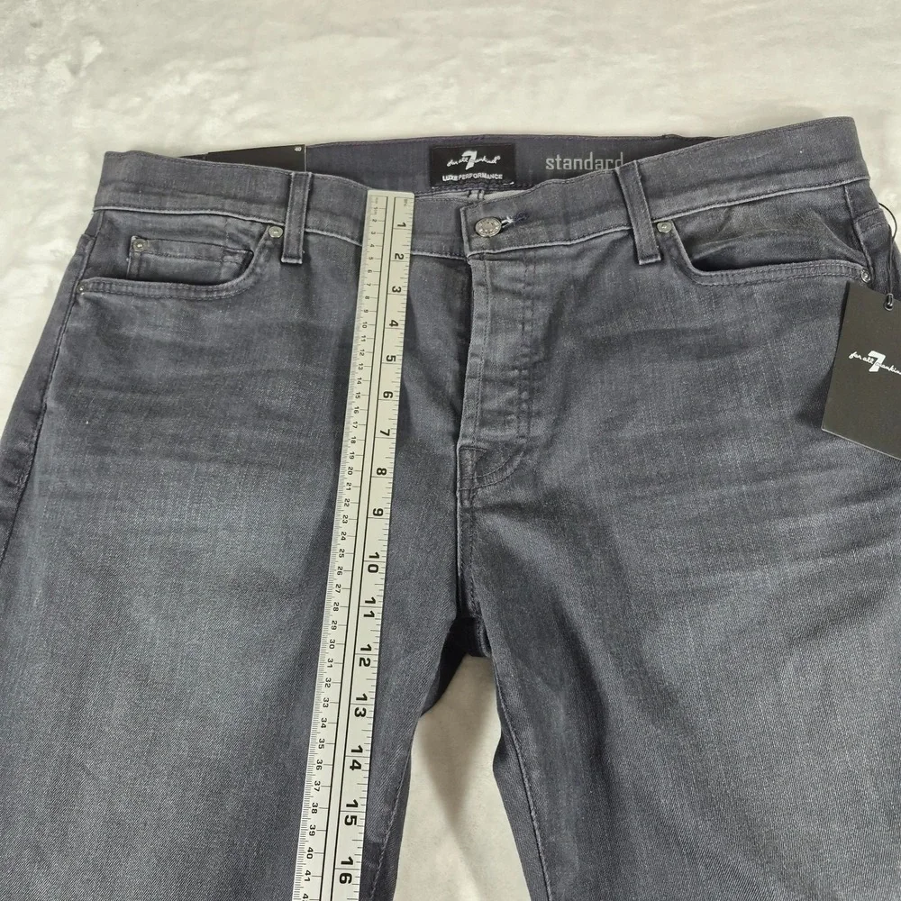 7 For All Mankind Luxe Performance Jeans Men's 40x34 Black Standard Comfort NWT